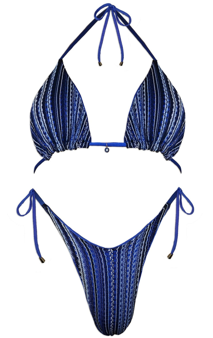 Blue Cycladic Crochet Set